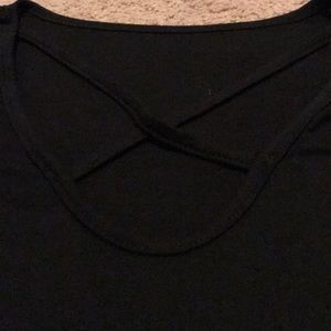 Black T Shirt dress with cutout front